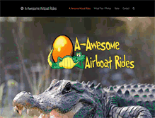 Tablet Screenshot of airboatride.com